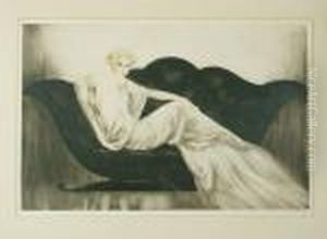 The Sofa (h./c./i.467) by Louis Icart