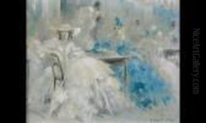 Elegantes Au Salon De The