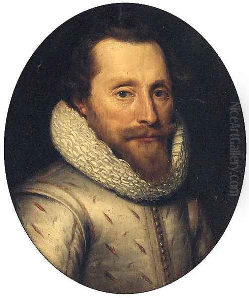 Portrait of Maurice of Nassau, Prince of Orange, bust-length, in a slashed doublet and a ruff - view 1