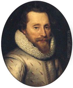 Portrait of Maurice of Nassau, Prince of Orange, bust-length, in a slashed doublet and a ruff