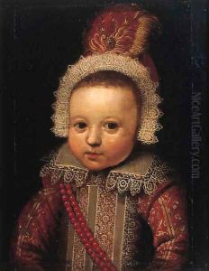 Portrait of a young boy, possibly Johan van der Veecken (1582-1638) by Michiel Jansz. van Mierevelt