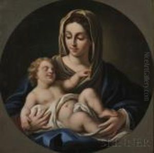 Madonna And Child by Giovanni Battista Salvi