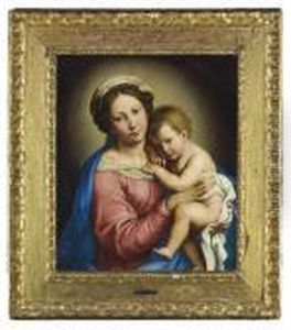 The Madonna And Child by Giovanni Battista Salvi