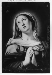 Halbbildnis Der Betenden Maria by Giovanni Battista Salvi