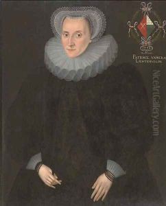 Portrait of a lady 3 by Michiel Jansz. van Mierevelt