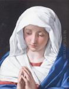 The Madonna At Prayer by Giovanni Battista Salvi