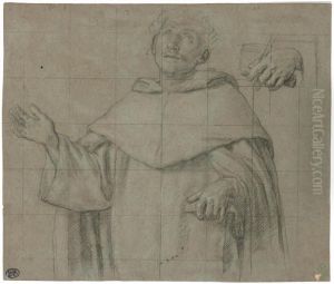 A Dominican Saint, Half-length, Holding A Book