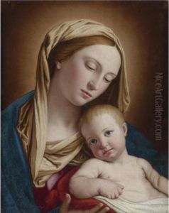 Madonna And Child by Giovanni Battista Salvi