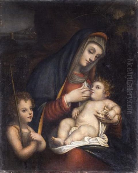 Madonna Che Allatta Il Bambino Con San Giovannino - view 1