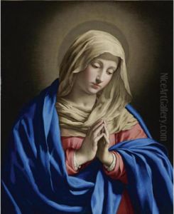 Virgin At Prayer by Giovanni Battista Salvi