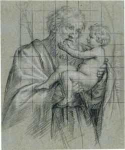 St Joseph Holding The Christ Child by Giovanni Battista Salvi