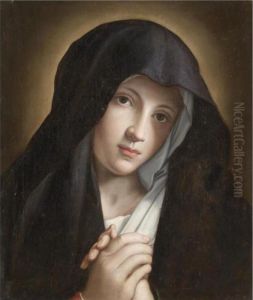 The Madonna At Prayer by Giovanni Battista Salvi