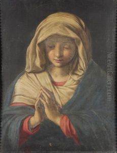 Vergine In Preghiera by Giovanni Battista Salvi