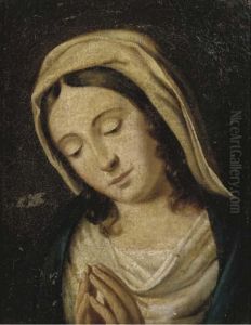 The Madonna At Prayer by Giovanni Battista Salvi