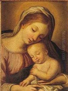 Virgen Con El Nino by Giovanni Battista Salvi