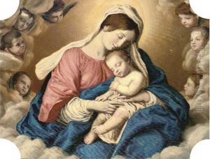 The Madonna And Child In Glory by Giovanni Battista Salvi