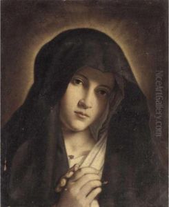 The Madonna At Prayer by Giovanni Battista Salvi
