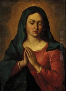The Madonna At Prayer by Giovanni Battista Salvi