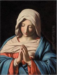 The Madonna At Prayer by Giovanni Battista Salvi