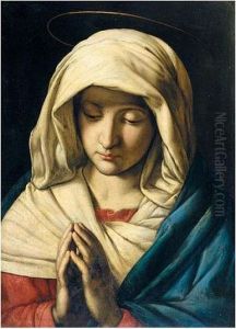 The Madonna At Prayer by Giovanni Battista Salvi