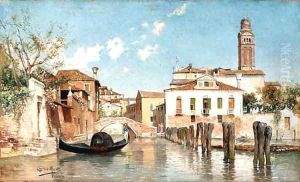 A canal in Venice by Juan Jimenez Martin