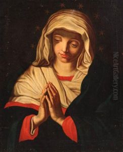 The Madonna At Prayer by Giovanni Battista Salvi