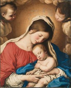 The Madonna And Child by Giovanni Battista Salvi