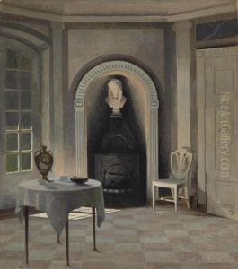 A Sunlit Interior by Peder Vilhelm Ilsted