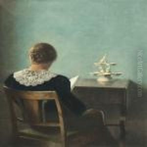 Woman Reading by Peder Vilhelm Ilsted