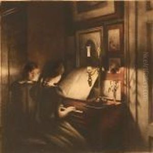 Two Interiors by Peder Vilhelm Ilsted