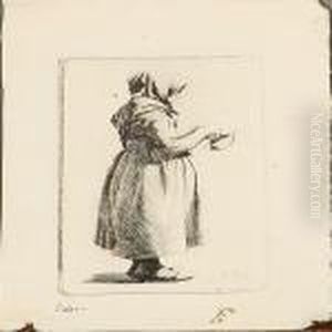 A Knitting Girl And Aknitting Woman by Peder Vilhelm Ilsted