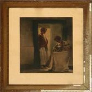 Wo Young Girls In A Doorway Wo Young Girls In A Doorway