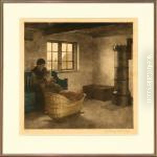 Interior With A Motherand Child, Hornbaek In Denmark - view 1