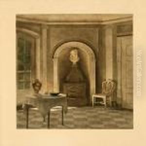 The Dining Room At Liselund Manor by Peder Vilhelm Ilsted