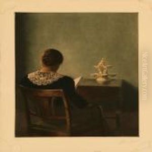 Laesende Dame by Peder Vilhelm Ilsted