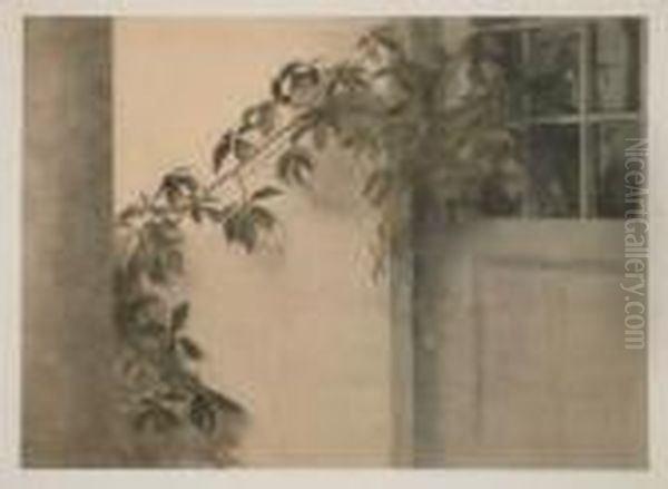 Virginia Creeper At Liselund. - view 1
