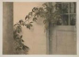 Virginia Creeper At Liselund. by Peder Vilhelm Ilsted