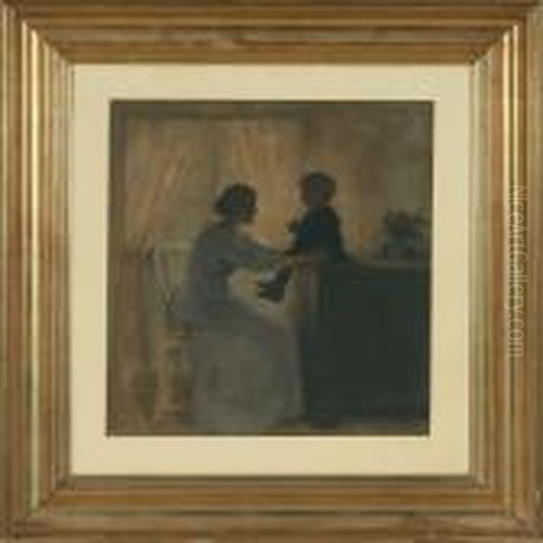 Interior With Mother And Son - view 1