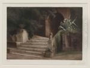 From The Garden In Villa D'este by Peder Vilhelm Ilsted