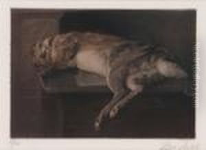 En Slagtet Kanin by Peder Vilhelm Ilsted