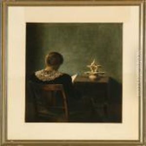 Woman Reading by Peder Vilhelm Ilsted