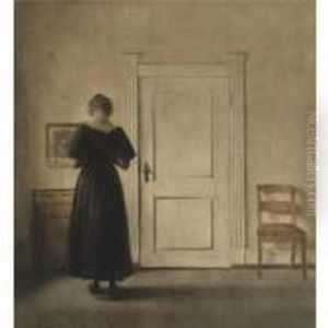 Interior; And The White Chair (2 Prints) by Peder Vilhelm Ilsted