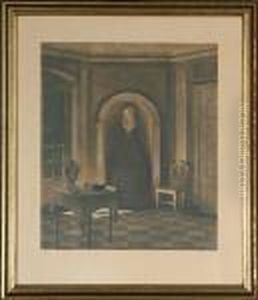 The Dining Room At Liselund Manor, Denmark by Peder Vilhelm Ilsted