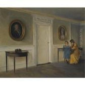 Kunstnerens Datter Pa Liselund (the Artist's Daughters At Liselund)