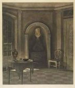 Dining Room At Liselund>. by Peder Vilhelm Ilsted