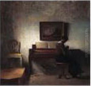 Sying Ved Pianoet (sewing By The Piano)