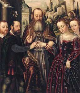 The Marriage of the Virgin by Lucas Mombello