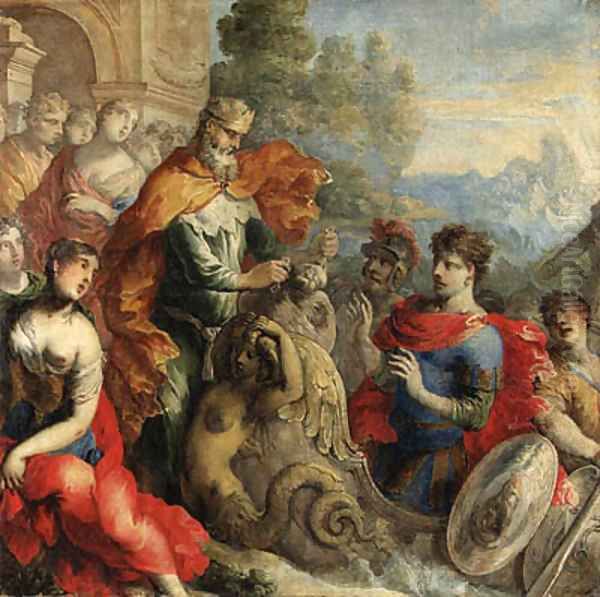 Aeolus giving the Winds to Odysseus - view 1