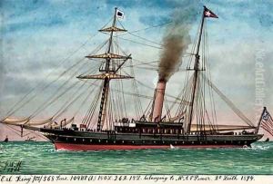 The American yacht Erl King (illustrated) by James Scott Maxwell