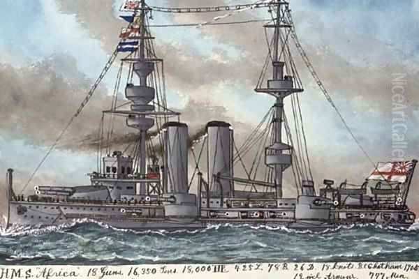 H.M.S. Africa (illustrated) - view 1